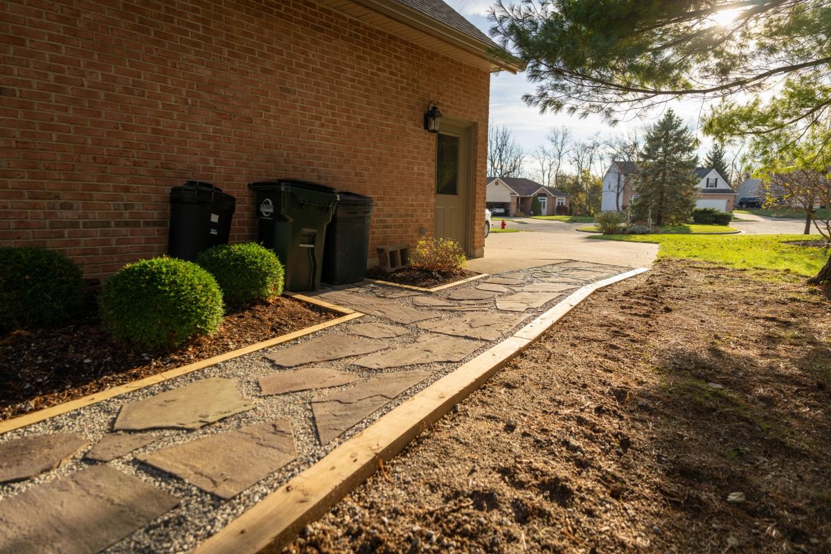 Paver detail and edge restraint